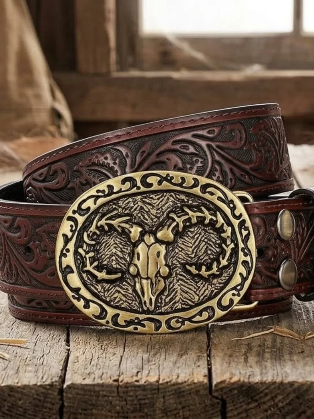 Men’s & Women’s Western Leather Cowboy Belts
